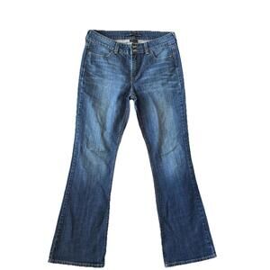 Levis 526 Slender Bootcut Jeans Womens 10 Blue Flap Pocket Stretch Denim